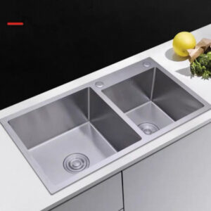 Lavaplatos Doble Cubeta Acero Inoxidable - 72x44x22