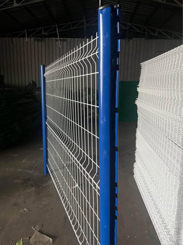 Pilar Nuevo Diseño Antirrobo Facil instalacion 2.1mt espesor 1.5 con tapa AZUL - Imagen 5